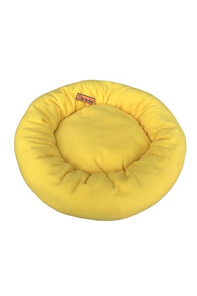 BRT Pet Scratching Board, Polar Bagel Cat Bed Set of 2 Yellow