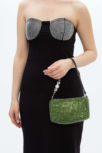 Tamer Tanca Women's Vegan Green Shoulder Bag