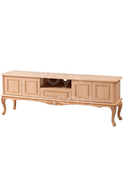 ROYS AHŞAP Ahşap 4553 Masif Ham 180 Cm Inci Oymalı Tv Ünitesi