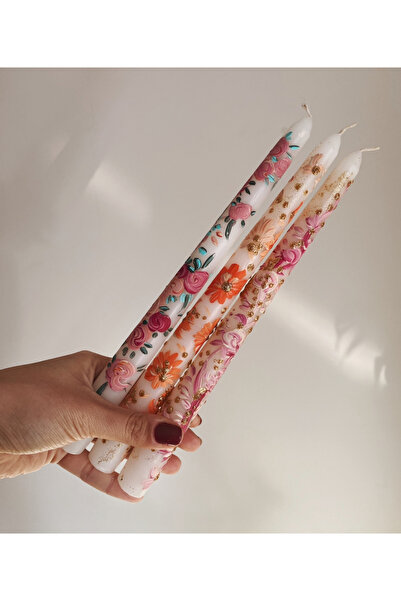 STUDIO SOI CANDLE&MORE 3’lü mousse şamdan mumu seti