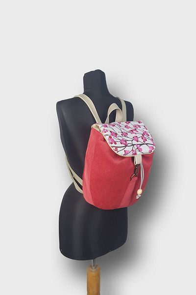 Ayşe Teyze'nin Çantaları Women's Cherry Blossom Handmade Backpack