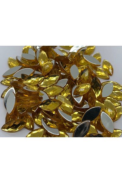 Cem Davetiye Decoration Stone Crystal Brown 7x15mm 2000 Pieces Acrylic Gems