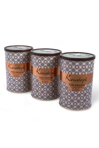 KOCATEPE KAHVE Turkish Coffee 250 gr Tin 3 Pack