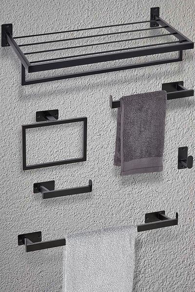 vipgross Set de accesorii de baie pătrate cu profil 6 buc Vg-150