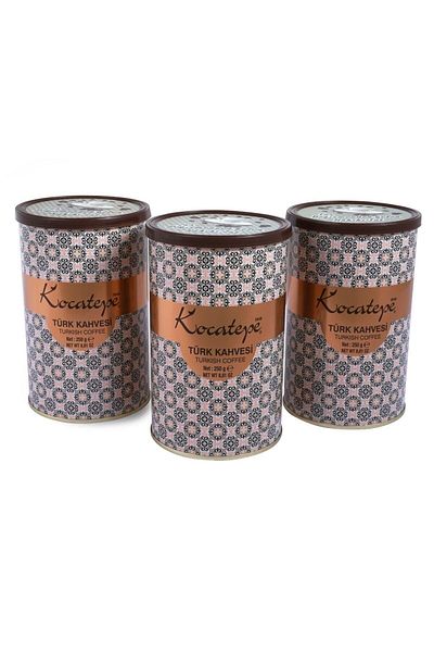 KOCATEPE KAHVE Turkish Coffee 250 gr Tin 3 Pack
