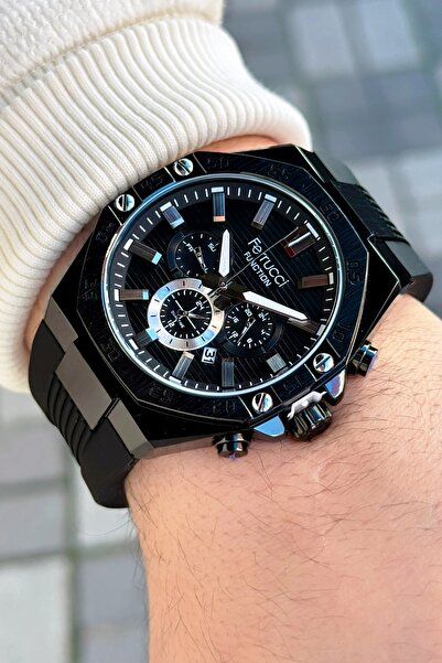 Ferrucci Function FCF.03256FS.04 Silikon Kordon Erkek Kol Saati