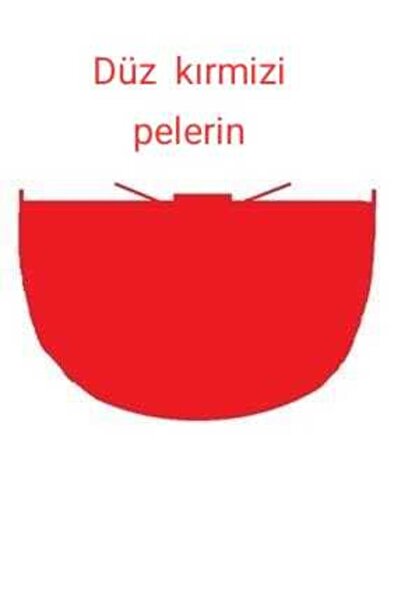 maşidem kostüm Düz Kırmız Pelerin tekli