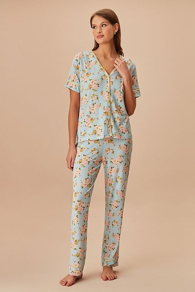 SUWEN Fiona Masculine Pajama Set