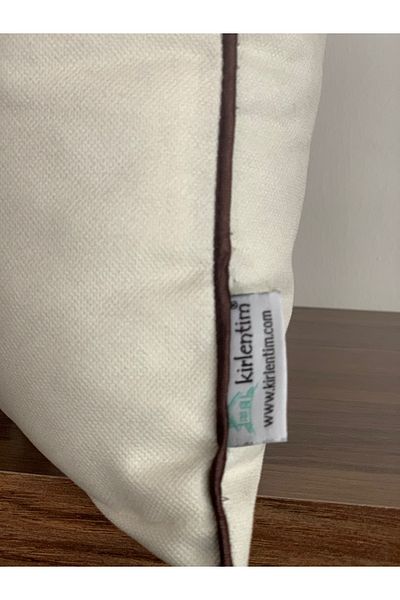 KIRLENTİM E569krmkhv Дигитално отпечатана двустранна шарена калъфка за възглавница с кантирани ръбове