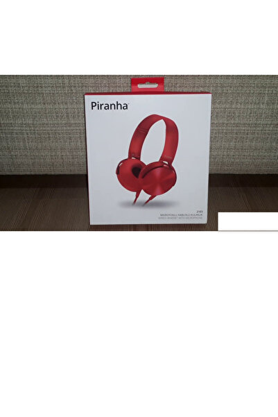 Piranha Kablolu Mikrofonlu Kulaklık 2103 Kırmızı