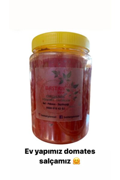 Baştan Yöresel 1kg Ev Yapımı Domates Salçası