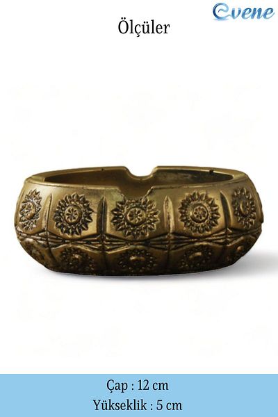 Evene Ashtray Gold Antique Ash Tray Decorative Ashtray 4 Pieces Model 4