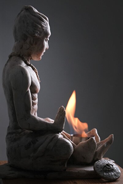 shiva dizayn Shiva Heykel Şömine