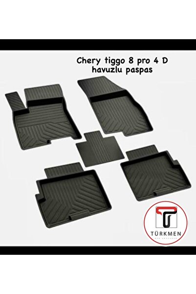 Türkmen TÜRKMEN CHERY TİGGO 8 PRO ARACA ÖZEL 4D HAVUZLU PASPAS