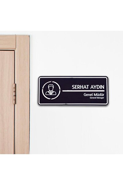 Ofistike Ofis Odalarına Özel Kapı İsimlik Tabelası Ofis Yönlendirme Kapı İsim...