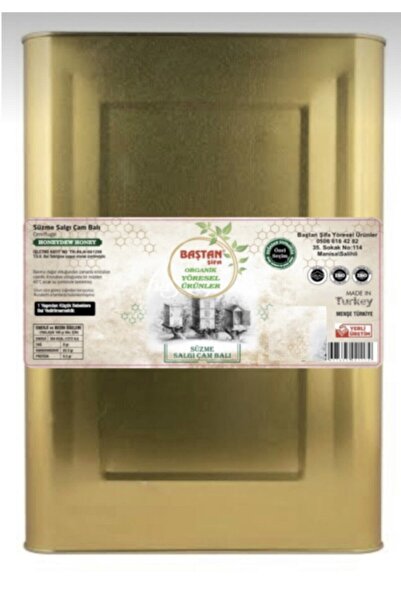 Baştan Yöresel Bozdağ 2. Sağım Yayla Çam Balı 25kg Teneke