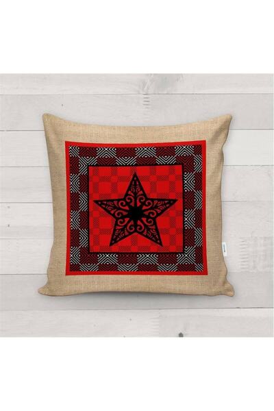 milroma Ειδική Πρωτοχρονιάτικη Βελούδινη Μαξιλαροθήκη με Αστέρι