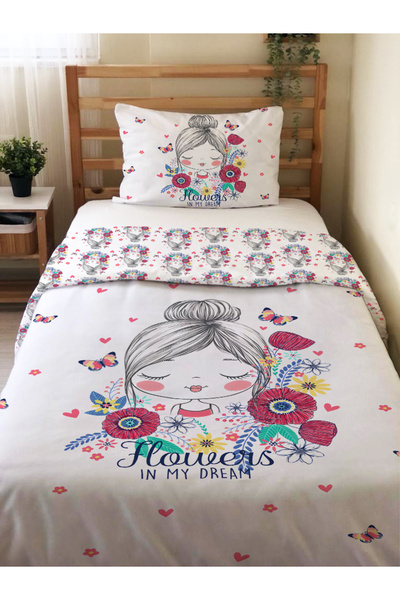 Evmila Set cuvertură de pilota cu două fețe pentru fete, fără cearșafuri, 160...