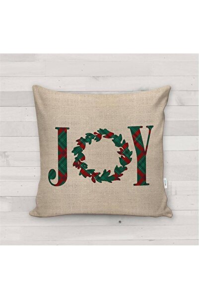 milroma Калъф за възглавница с мотив за Нова година, отпечатан с Joy