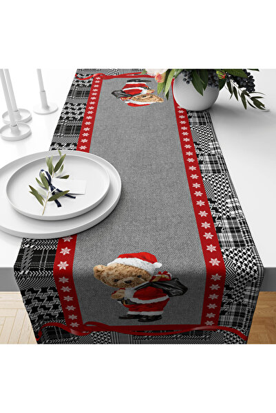 Evmila New Year's Patterned Velvet Runner