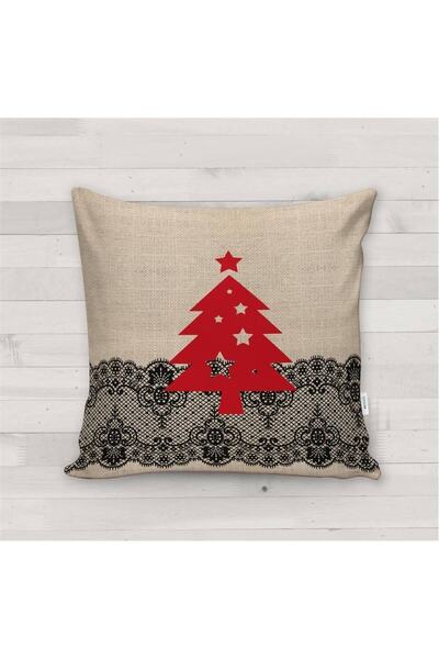 milroma Новогодишна възглавница с мотив на коледно дърво