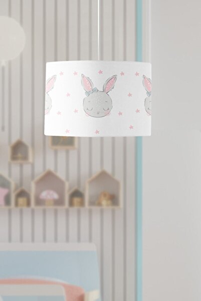 Evmila Tavşan Desenli Çocuk Odası Sarkıt Avize Modeli