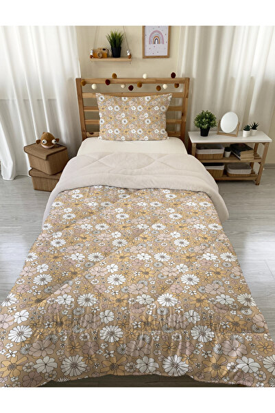 Evmila Tek Kişilik 160x220 Cm Welsoft Çift Taraflı Silikon Yorgan Ve Uyku Seti-