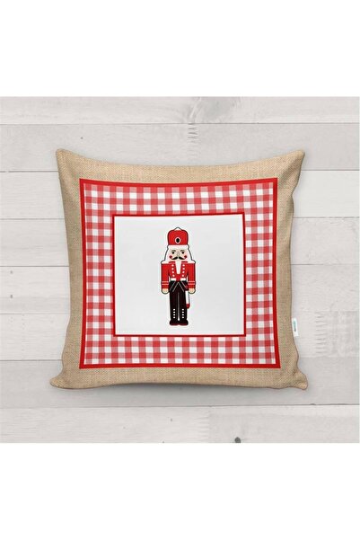 milroma Калъфка за възглавница от кадифе с шарка на оловен войник за Нова година