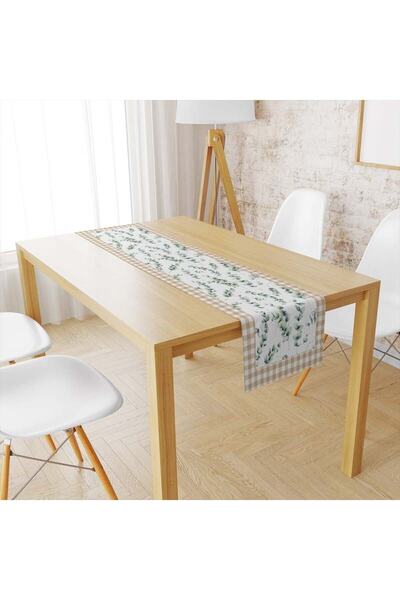 milroma Βελούδινη Υφή Καφέ Τόνος με Περίγραμμα Ευκάλυπτου Ποτικαρέ, Ράνερ 120