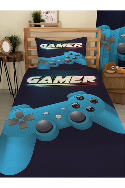 milroma مجموعة بيكيه مفردة مطبوعة للأطفال والرضع من Gamer Gamepad مقاس 160 × ...