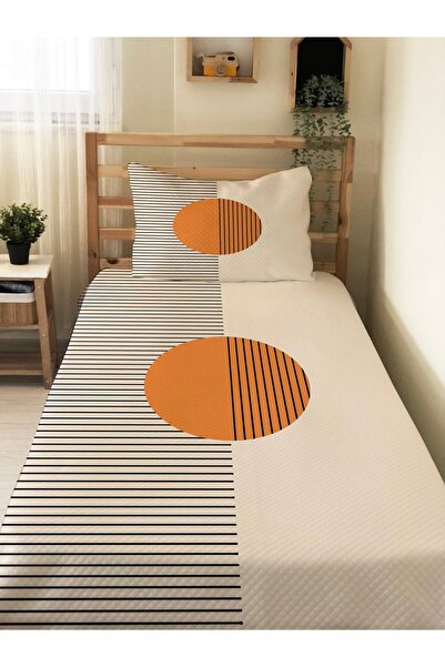 Evmila Modern Desenli Bebek Ve Çocuk Baskılı Tek Kişilik Pike Takımı 160 X 22...