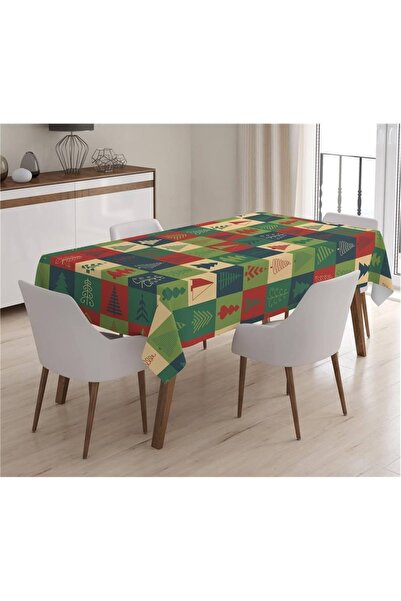 milroma Πρωτοχρονιάτικο τραπεζομάντιλο με ιδιαίτερο δέντρο