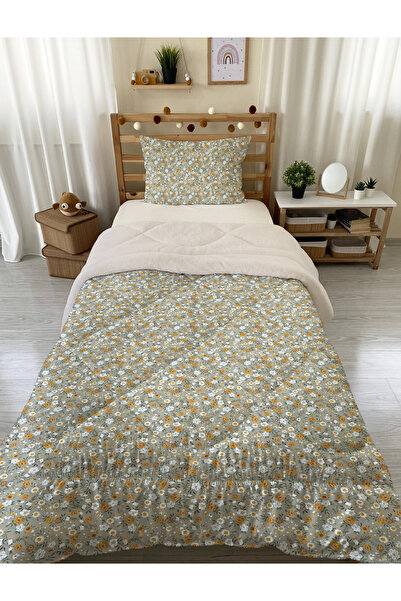Evmila Tek Kişilik 160x220 Cm Welsoft Çift Taraflı Silikon Yorgan Ve Uyku Seti-
