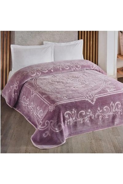Kristal By Taç Taç Thick Embossed Single Blanket
