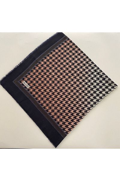 poloist Λεπτό τυρόπανο με μοτίβο Houndstooth