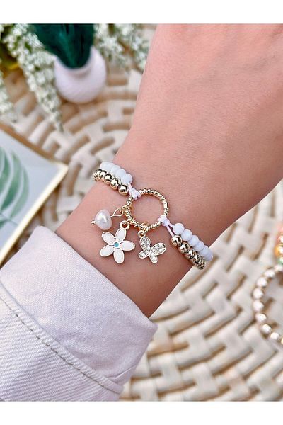 KBC STORE Lucky Flower And Butterfly Bracelet