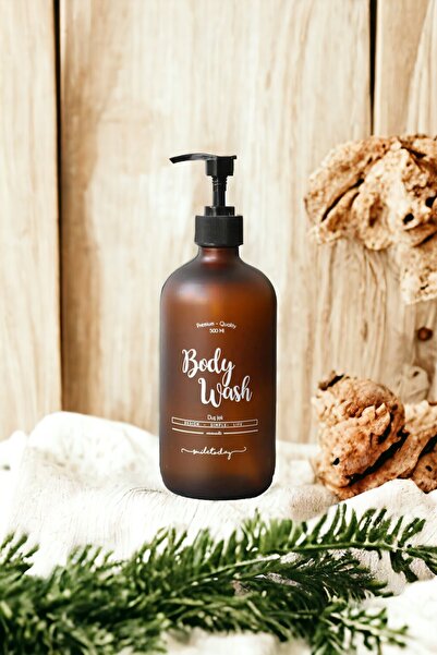 Binbirdemet Flacon gel de duș din sticlă chihlimbar - 500 ml