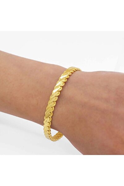 xesha 3 Adet Altın Kaplama Adana Burması Kuyumcu Kalitesi Bileklik