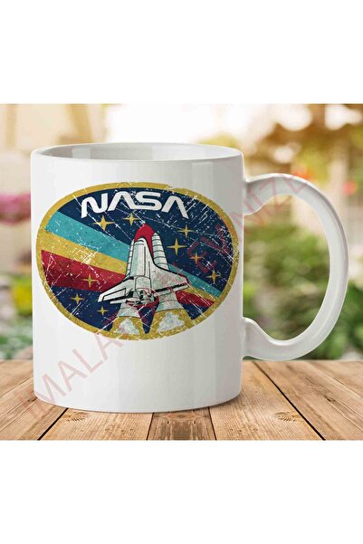 ART HEDİYE كوب مطبوع على الجانبين من ناسا روكيت