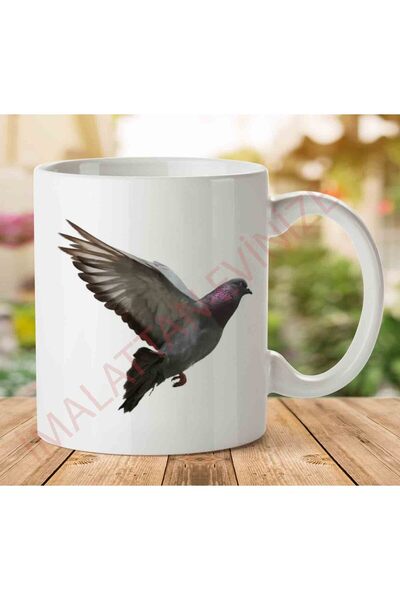 ART HEDİYE كوب Pigeon-Free-Download-PNG مطبوع على الجانبين