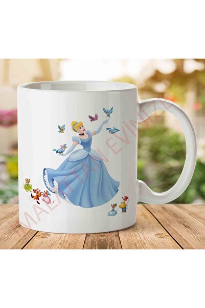 ART HEDİYE Cinderella-Transparent-PNG Two Sided Printed Mug