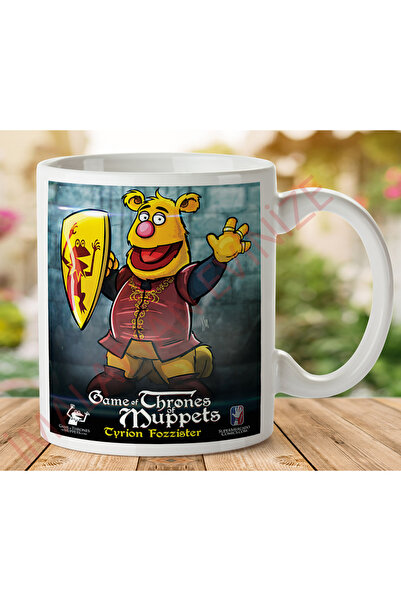 ART HEDİYE 1-333 MUPPET SHOW GAME OF THRONES كوب مطبوع على الجانبين