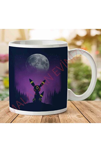 ART HEDİYE كوب بوكيمون بيور دارك تايب أومبريون مطبوع على الجانبين