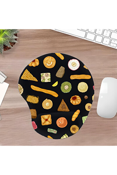 UcuruStore Minimal Fruits Οβάλ Επιφάνεια Ποντικιού με Στήριγμα Καρπού