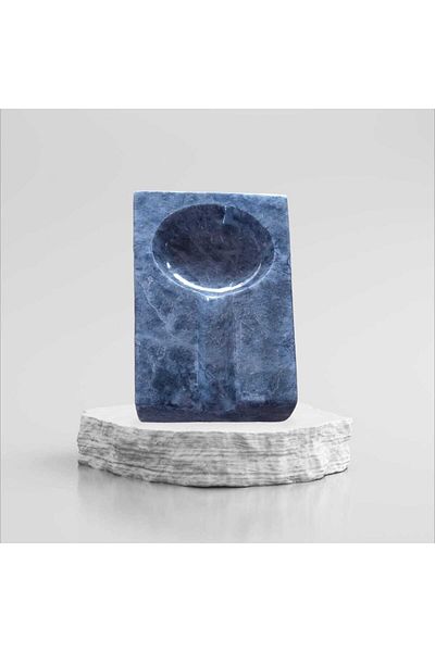 Concept ONYX by CEHRELI Natural Stone Silver Marble Proluk Gift Decorative Object (Export Quality)