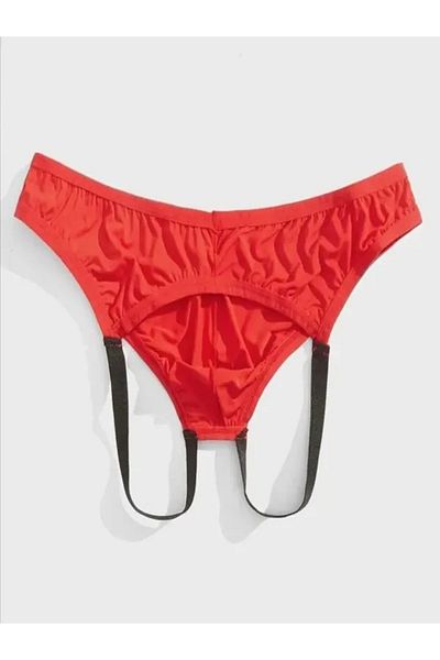 ÇAĞLAR BUTİK Men's Fancy Red Jockstrap Underwear