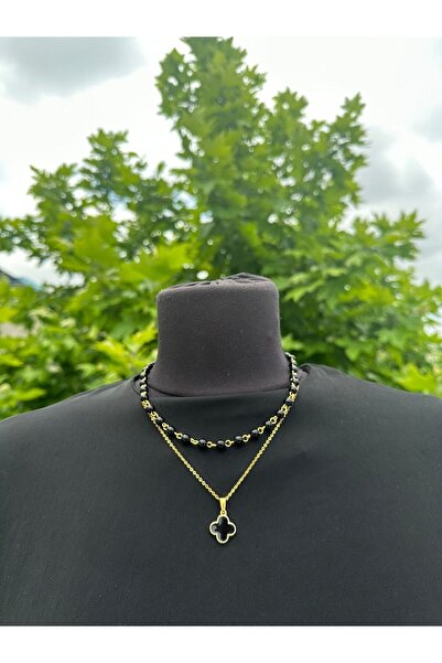 Uno Di Famiglia Sedefli Kolye , Yonca , Kolye , Boncuklu Kolye , Zincir Kolye...