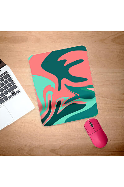 UcuruStore Τυρκουάζ Ροζ Μπλε Χρωματικό Μείγμα Ορθογώνιο Μαξιλαράκι Ποντικιού ...