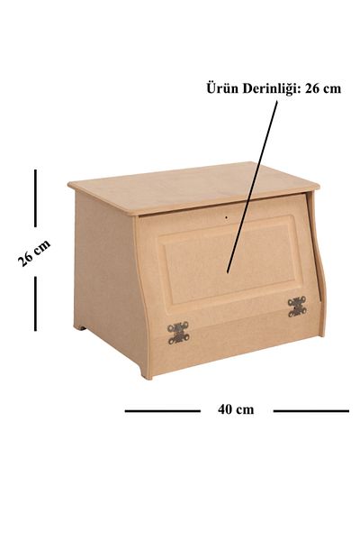 st koleksiyon hobi antika Wooden MDF Paintable Bread Cabinet - Multi-Purpose Cabinet