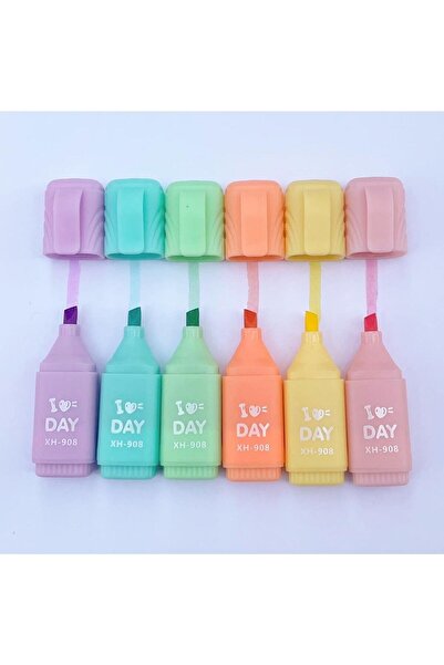 YEŞİLDESİGN قلم تمييز صغير 6 عبوات